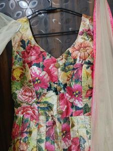 Floral Anarkali Kurta Set