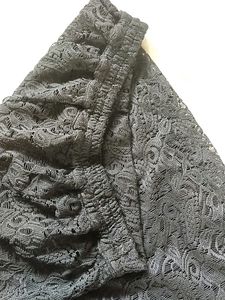 Black Net Formal Short Skirt