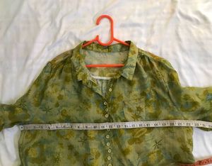Floral Button-Down Top