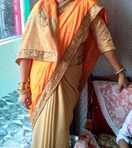 VeryBeautiful 2 Colour Silk Saree