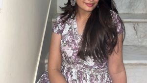 Floral Print sharara dress