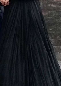 Elegant Black Ethnic Skirt