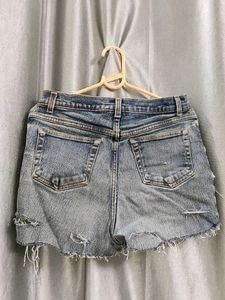 Denim Ripped Shorts