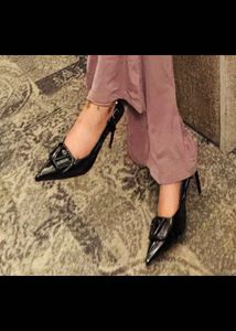 Black slingback Heels