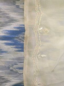 Georgette Green Heavy saree With Beautiful Design