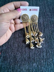 Silver Tone Statement Necklace &amp; Earrings