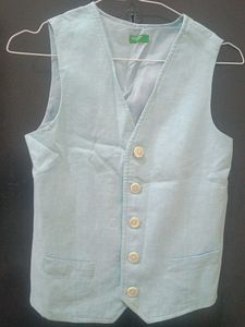 Benetton Light Blue Vest