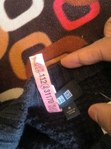 Navy Blue Cable Knit Sweater