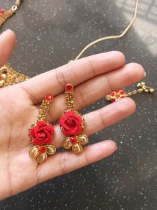 Red &amp; Gold Jewelry Set