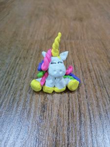 Cute Handmade Clay Unicorn Figurine