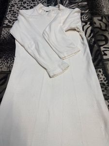 White Long Sleeve Dress