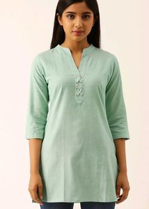 Ladies Kurti With New Design And Emblishment.