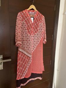 Elegant Printed Layered Kurta (xl)