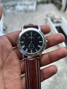 Fosill ( Generic Brand) Black Dial Subhand Watch