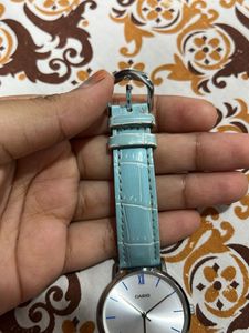 Casio Watch with Light Blue Band