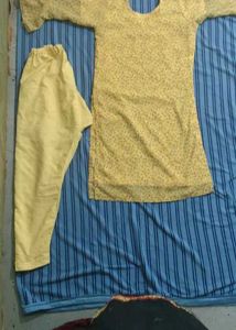 Yellow Floral Kurti