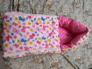 Baby Bed / Carry Bag - Pink And White