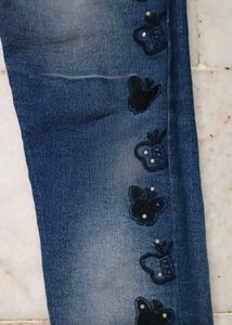 Butterfly Embellished Jeans