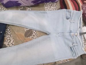 Totally New Beautiful Jeans With Shirt Style Top