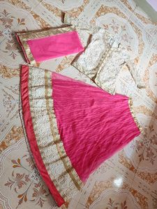 Beautiful Heavy Pink Lahenga💗