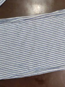 Striped Wide Leg Pants In Blue