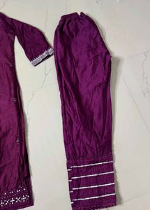 Elegant Purple Kurta Set