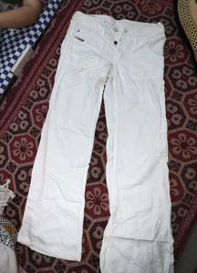 White Diesel Flare Leg Jeans