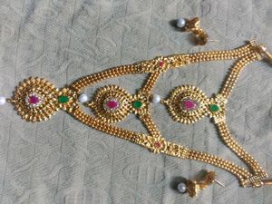 Gold Tone Rani Haar Necklace