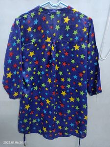 Beautiful Blue Top Rayon Material