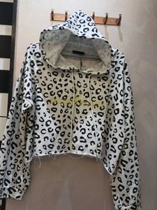 loose Crop top hoodie / sweatshirt