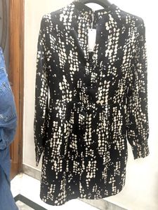 Printed Mini Dress