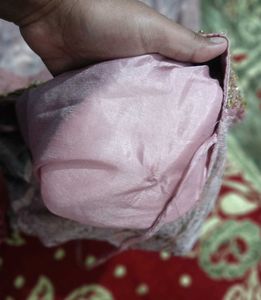 Embroidery work gown padd added