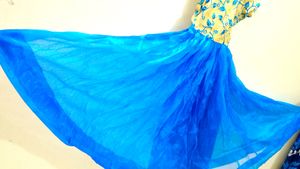 🤰🏻flared Gown For Baby Shower🌍Sea Green Colour