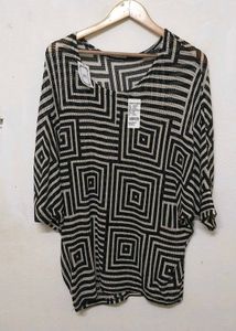 Geometric Print Blouse Women