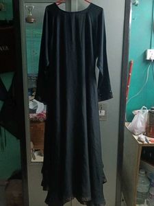 Elegant Black Ethnic Burqa