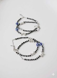 Evil Eye Anklets (Set of 2)