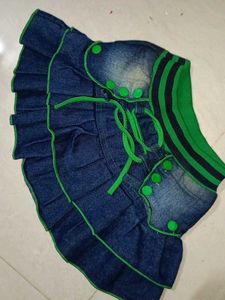 Baby Girl Jins Skirt