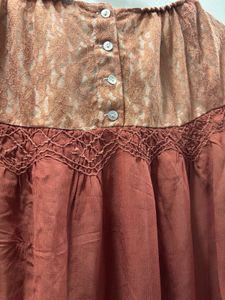 Vintage Style Brown Skirt