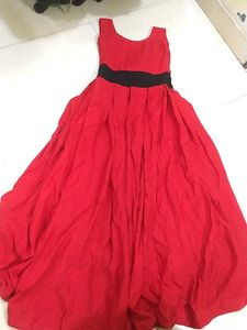 A Red Princess Gown