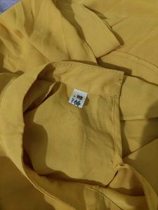 Mustard Flutter Sleeve Top