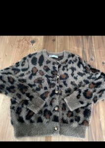 Zara Animal Print Cardigan