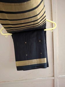 Black &amp; Gold Saree