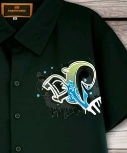 Dark Green Button-Down Shirt