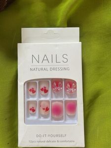 DIY Heart Press-On Nails