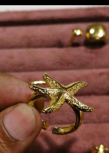 Ocean Sea Beach Starfish Ring