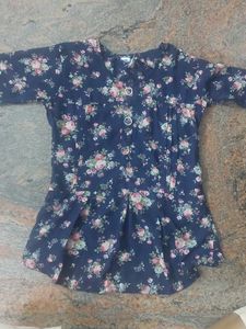 Cute Floral Girls Top