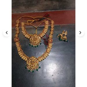 Gold Plated Indian Jewelry Set
