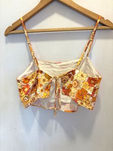 Back Tie Beautiful Floral Top
