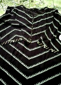 Black Embroidered Kurti