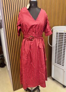 Red Checked Dress